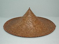 右式竹篾斗笠藏品圖，第1張