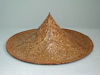 右式竹篾斗笠藏品圖，第1張