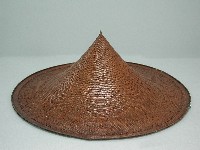 右式竹篾斗笠藏品圖，第1張