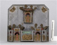 錫製朱漆燈心蕊璧插藏品圖，第1張