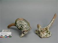 綠釉陶燈藏品圖，第1張