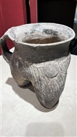 灰陶繩紋鬲藏品圖，第1張