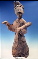灰陶女俑-頭部藏品圖，第1張