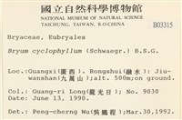 圓葉真蘚藏品圖，第2張