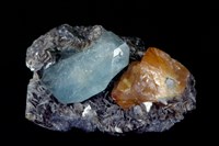 白鎢礦/白雲母/海藍寶石藏品圖，第1張