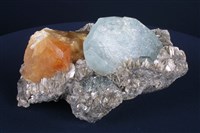 白鎢礦/白雲母/海藍寶石藏品圖，第2張