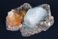 白鎢礦/白雲母/海藍寶石藏品圖，第4張