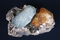 白鎢礦/白雲母/海藍寶石藏品圖，第5張
