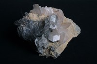 硫銻鉛礦/方解石藏品圖，第1張