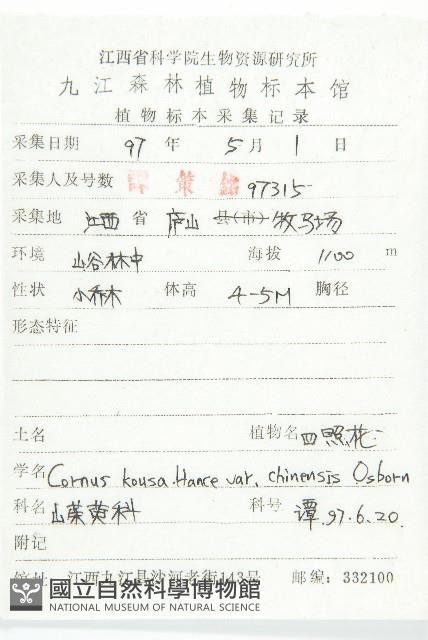 四照花、山荔枝藏品圖，第2張