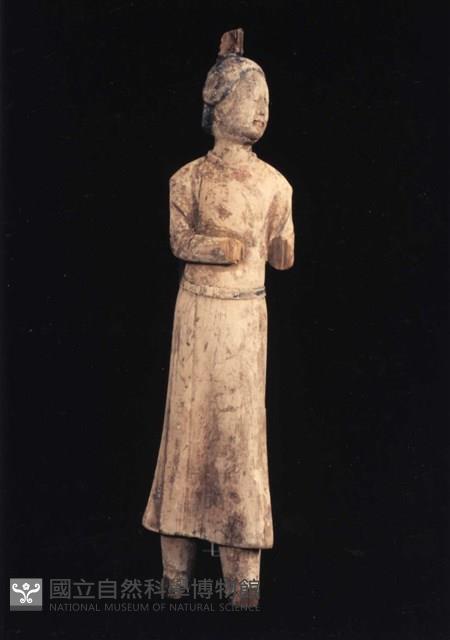 加彩仕女木俑藏品圖，第1張