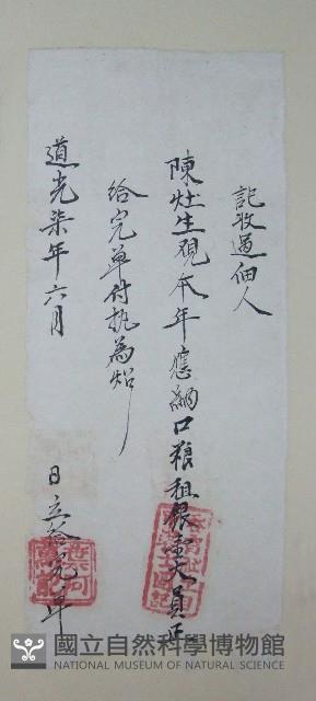 番大租執照藏品圖，第1張