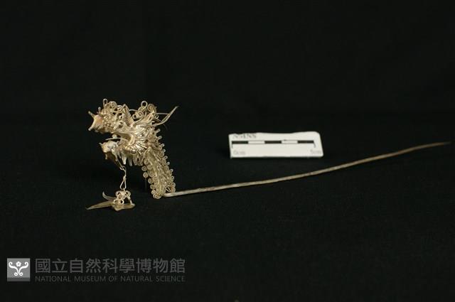 銀飾(龍頭釵)藏品圖，第1張