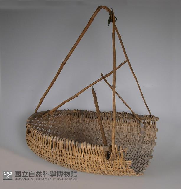竹編桃擔藏品圖，第1張