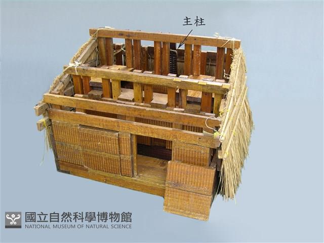 主屋模型(主柱)藏品圖，第1張