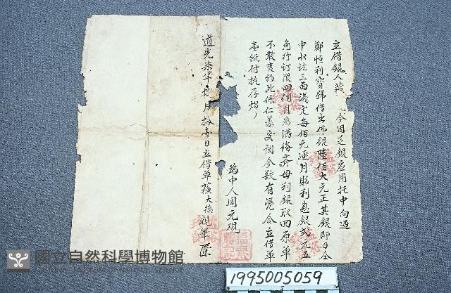 典貸借洗契藏品圖，第1張