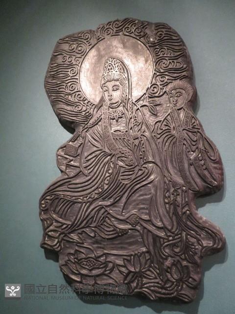 木雕印版(觀音)藏品圖，第1張