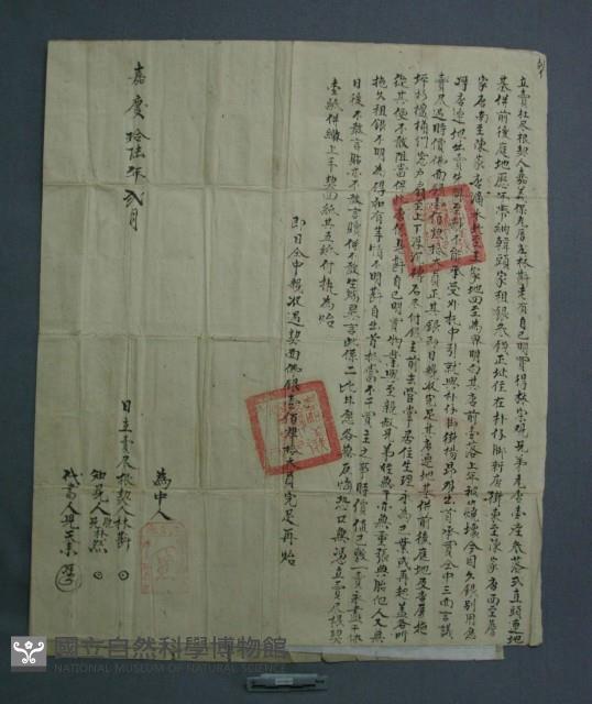 契約書藏品圖，第1張