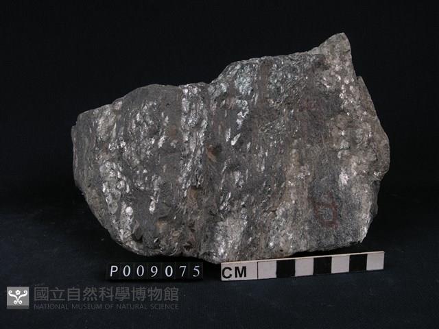 石榴子石-角閃石-白雲母片岩藏品圖，第1張