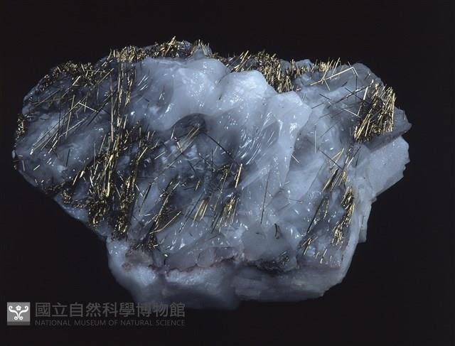 針硫鎳礦/方解石藏品圖，第1張