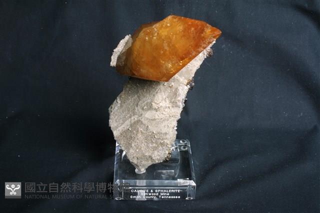 方解石/閃鋅礦藏品圖，第1張