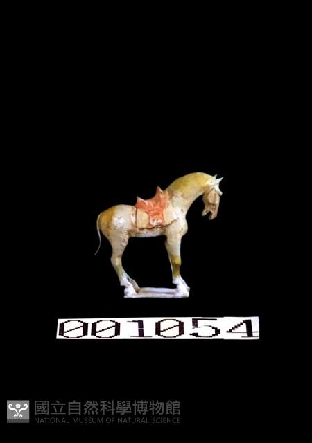 黃釉加彩單馬藏品圖，第1張