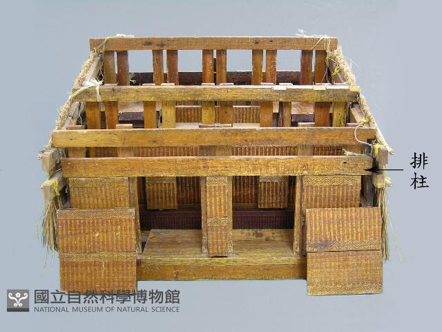 主屋模型(排柱)藏品圖，第1張