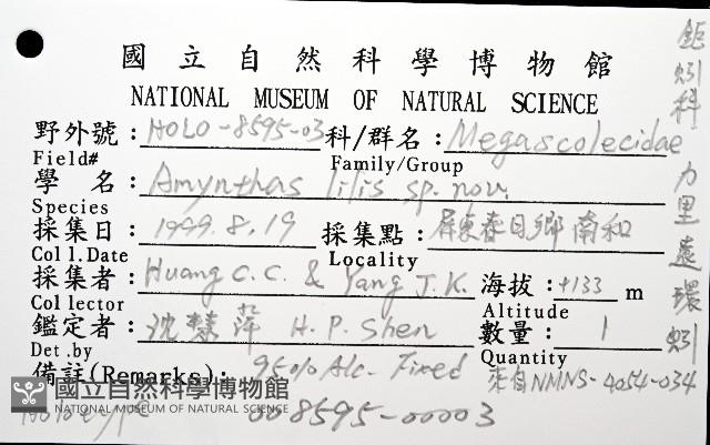 力里遠環蚓藏品圖，第8張