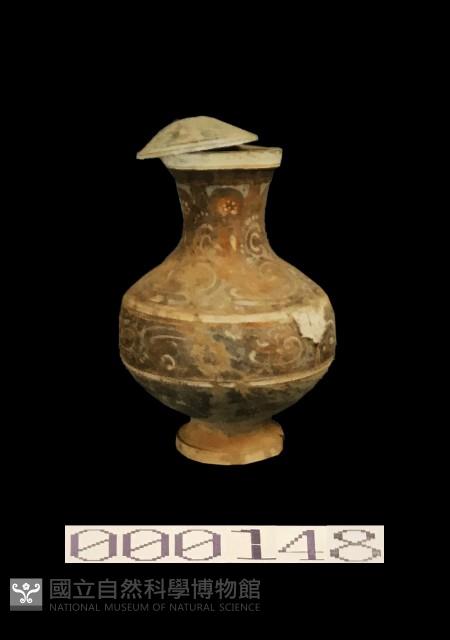 灰陶加彩大尊-蓋藏品圖，第1張