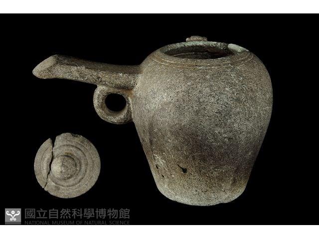 滑石茶具組-水注蓋藏品圖，第2張