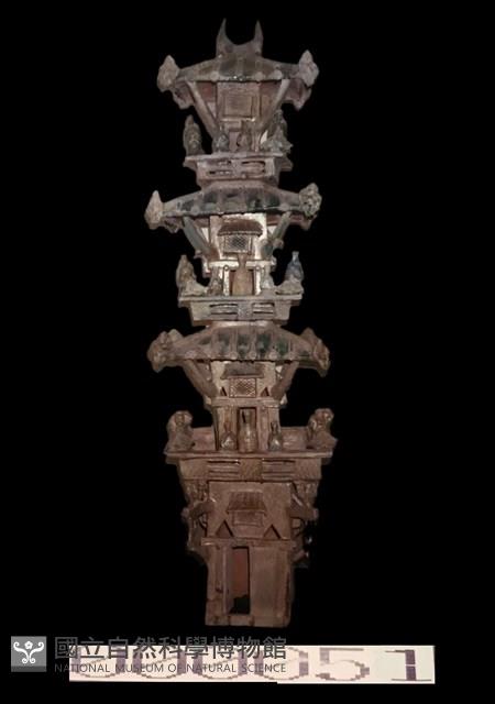 樓閣綠釉-二層藏品圖，第1張