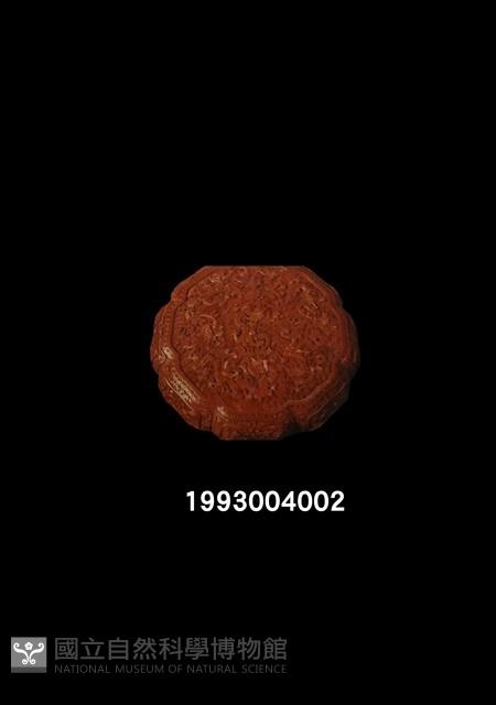 清剔紅龍紋葵瓣式漆盒-蓋藏品圖，第1張