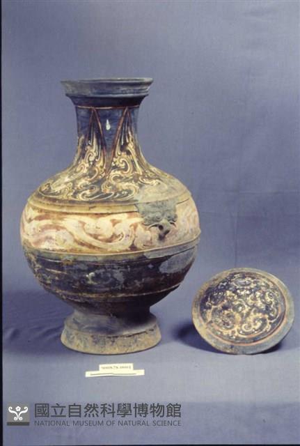 灰陶加彩大壺藏品圖，第1張