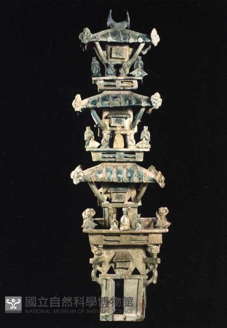 樓閣綠釉-底層藏品圖，第1張
