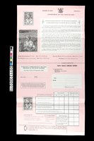 郵票訂購說明單藏品圖，第1張