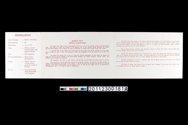 郵票發行說明小冊藏品圖，第2張