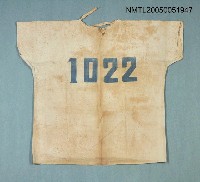 相關藏品主要名稱：入伍生時期的汗衫（1949年前後）的藏品圖示