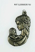 相關藏品主要名稱：母親與嬰兒形墜子的藏品圖示
