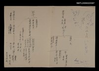 相關藏品主要名稱：《台灣人三部曲‧滄溟行》資料筆記（日治時期警務體制表）的藏品圖示