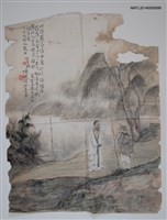相關藏品主要名稱：陳魁梧水墨畫「此濁難容清白身…」的藏品圖示