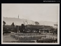 主要名稱：李唐基於中興堂前廣場團體升旗典禮合照圖檔，第2張，共3張