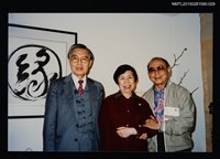 相關藏品主要名稱：琦君夫婦與程明琤、譚煥瑛、張鳳等人合照（琦君夫婦與張天心合照）29的藏品圖示
