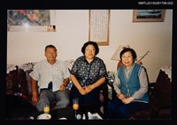 相關藏品主要名稱：琦君夫婦與詹悟家族等人合照的藏品圖示