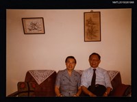 相關藏品主要名稱：李唐基與友人合照的藏品圖示