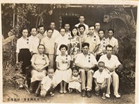 主要名稱：楊逵、葉陶長子楊資崩與蕭素梅結婚之親友合照（翻拍）圖檔，第3張，共4張