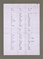 主要名稱：無題名：羅馬字-漢字-中文意思對照表（影本）/其他-其他名稱：無題名：Lô-má-j, hàn-jī,  tiong-bûn ì-sù tùi-chiàu-pió圖檔，第5張，共11張