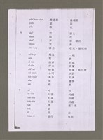 主要名稱：無題名：羅馬字-漢字-中文意思對照表（影本）/其他-其他名稱：無題名：Lô-má-j, hàn-jī,  tiong-bûn ì-sù tùi-chiàu-pió圖檔，第8張，共11張