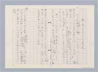 相關藏品主要名稱：戰後台灣文學發展（殘稿）的藏品圖示