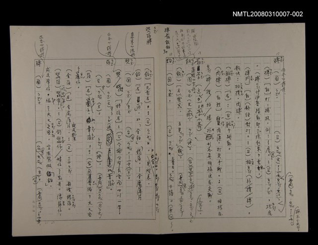 主要名稱：國台對照活用辭典校對稿（003）圖檔，第3張，共4張