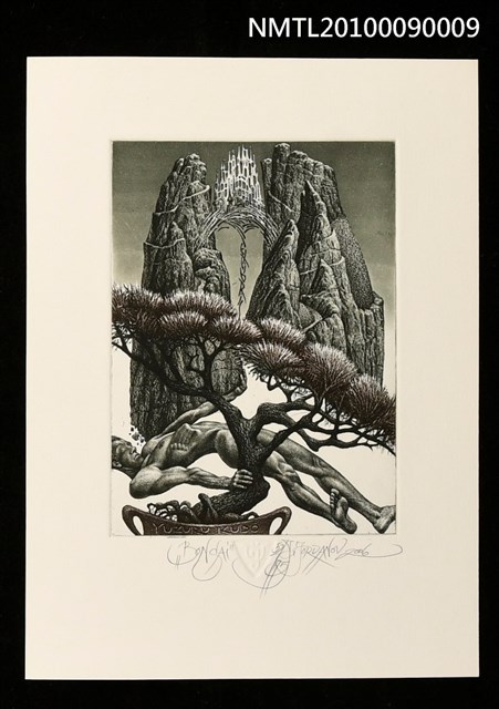 主要名稱：藏書票—Bonsai（盆栽）圖檔，第1張，共2張